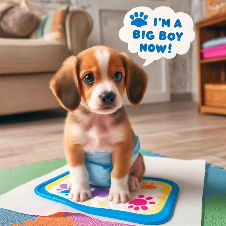 狗狗尿布墊訓練的4個步驟和3個常見問題