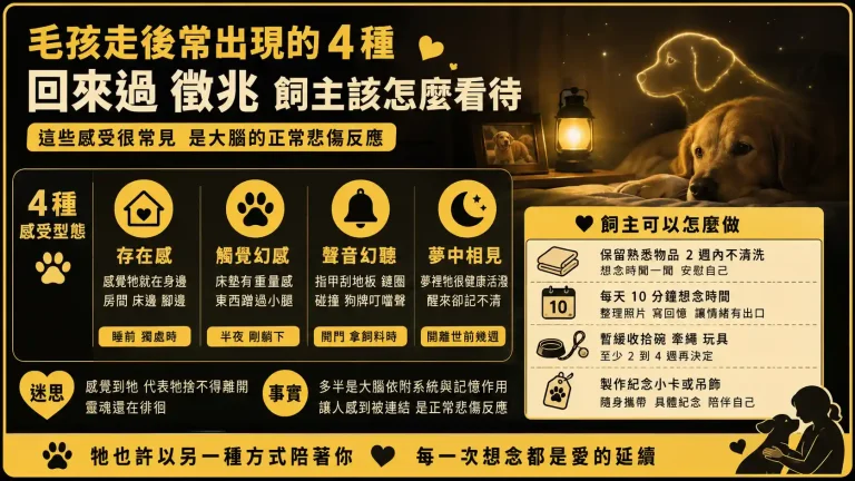 毛孩走後常出現的 4 種「回來過」徵兆，飼主該怎麼看待