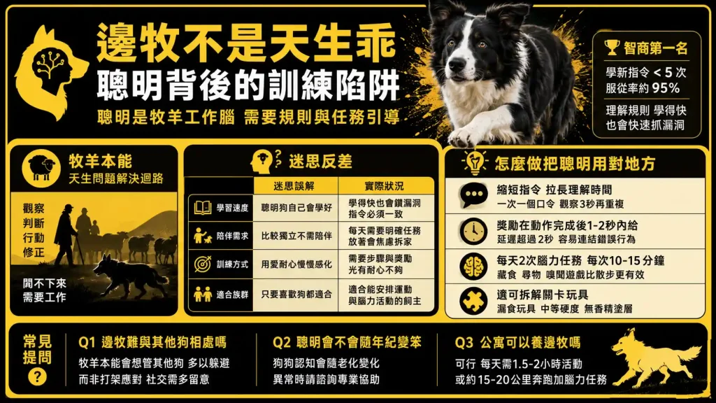 邊牧不是天生乖，是天生會想——聰明背後的訓練陷阱