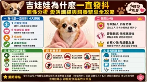 吉娃娃為什麼一直發抖？個性分析、愛叫訓練與飼養禁忌全攻略