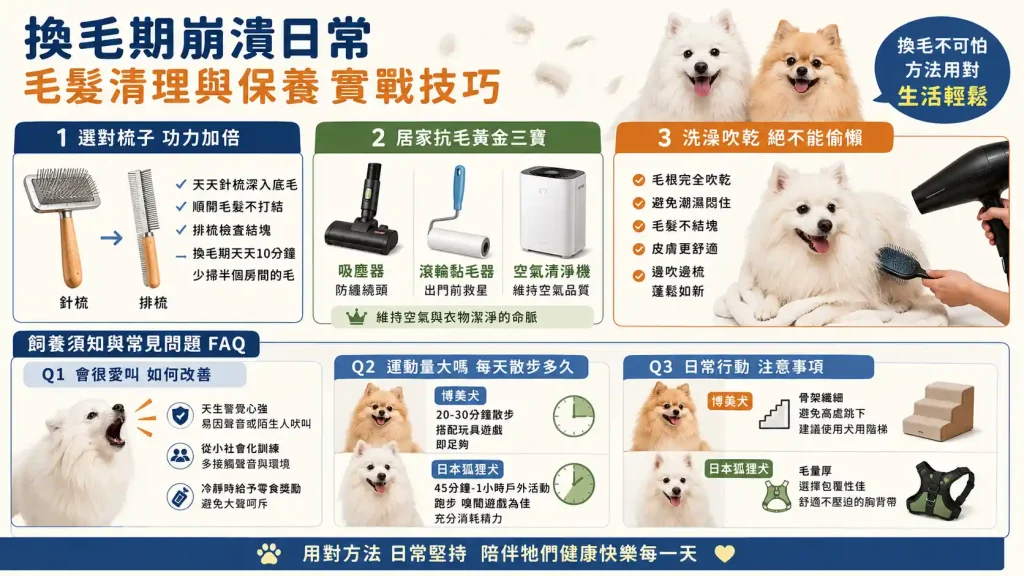 換毛期崩潰日常：毛髮清理與保養實戰技巧